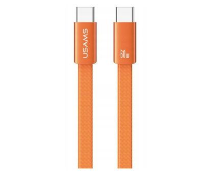 Kabel USAMS Kabel 60W USB-C do USB-C 1.2m pomarańczowy